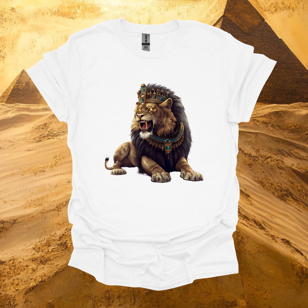 Majestic Lion Graphic Unisex Softstyle T-Shirt - Bold Art for Animal Lovers