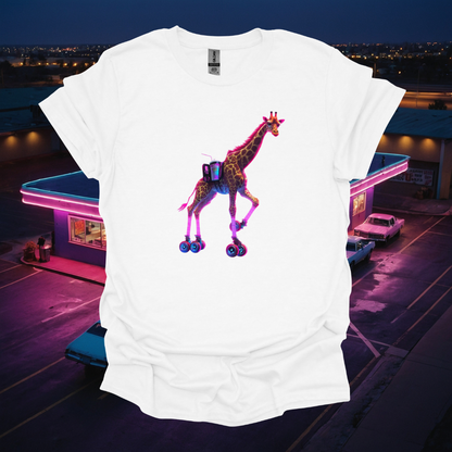 Waitress Giraffe Graphic T-Shirt - Fun & Quirky Unisex Tee