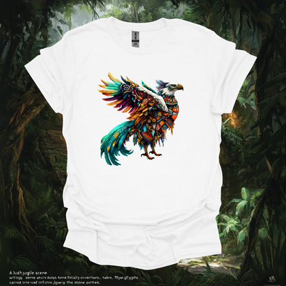 Aztec Eagle  Unisex Softstyle T-Shirt - Artistic and Comfortable Wear