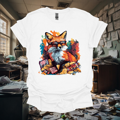 Colorful Fox Snack Lover Unisex T-Shirt