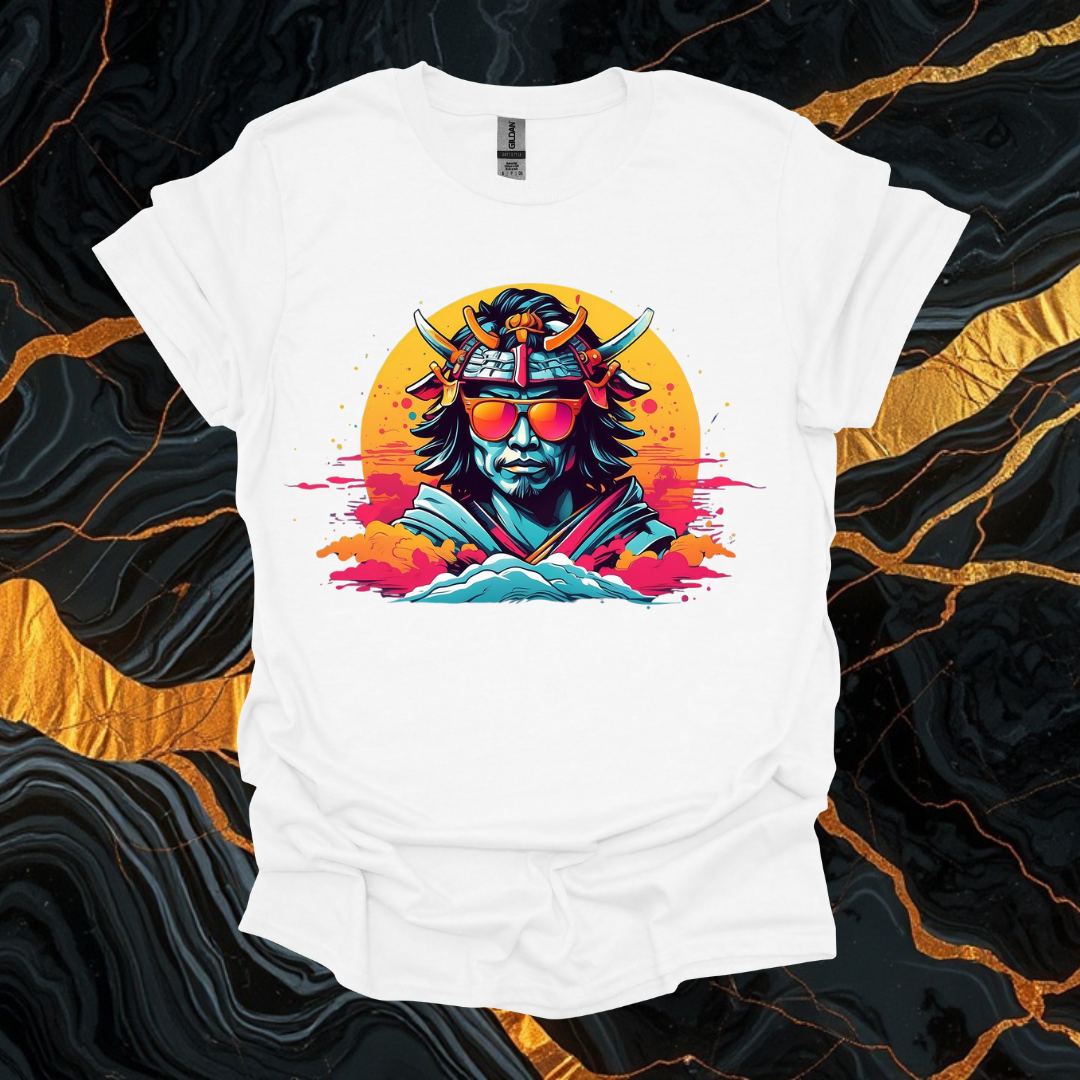 Retro Samurai Graphic T-Shirt for Relaxed Styles