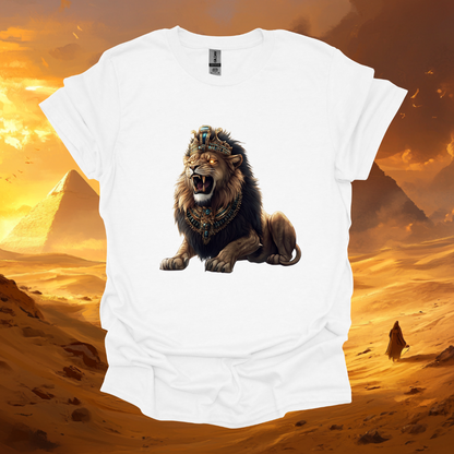 Majestic Lion Graphic Unisex Softstyle T-Shirt – Perfect for Animal Lovers and Nature Enthusiasts