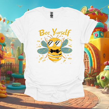 Bee Yourself Unisex Softstyle T-Shirt - Cute Bee Graphic Tee