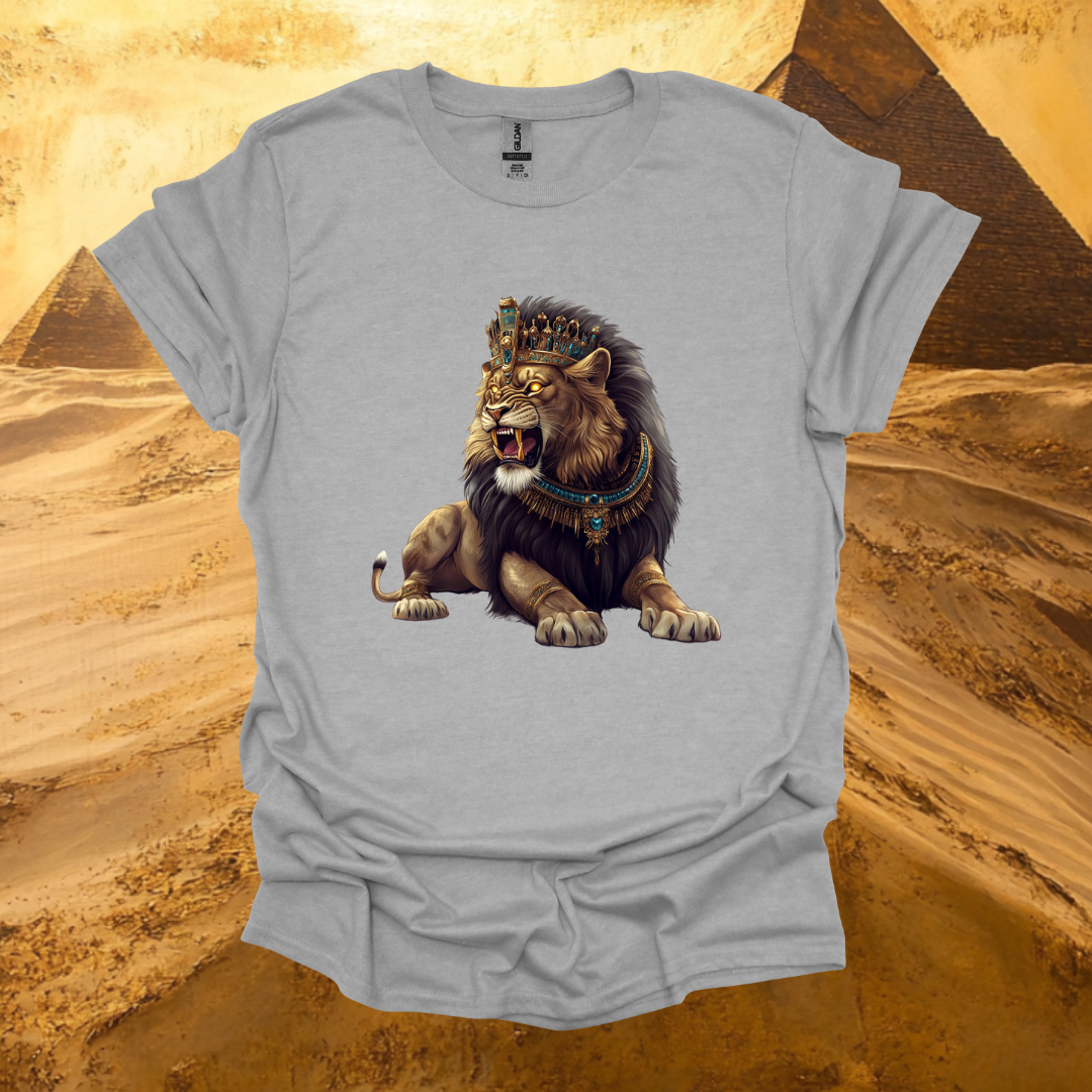 Majestic Lion Graphic Unisex Softstyle T-Shirt - Bold Art for Animal Lovers