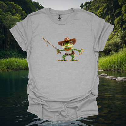 Mr, Frog Fisher T-Shirt - Unisex Softstyle Tee for Nature Lovers