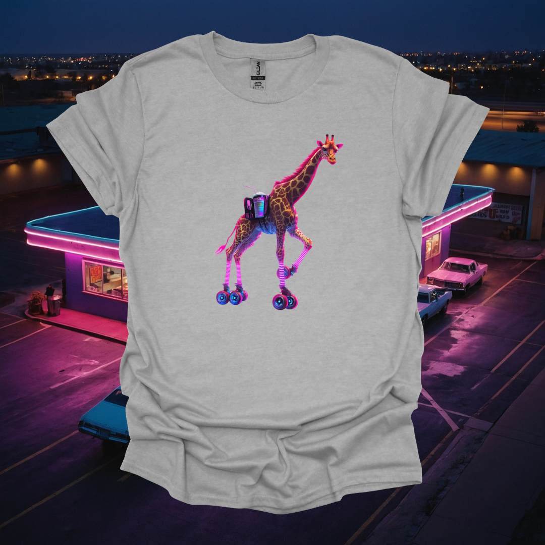 Waitress Giraffe Graphic T-Shirt - Fun & Quirky Unisex Tee