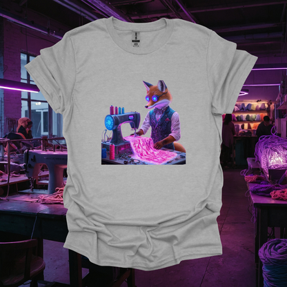 Creative Fox Sewing Machine Unisex T-Shirt - Softstyle Graphic Tee