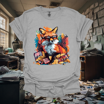 Colorful Fox Snack Lover Unisex T-Shirt