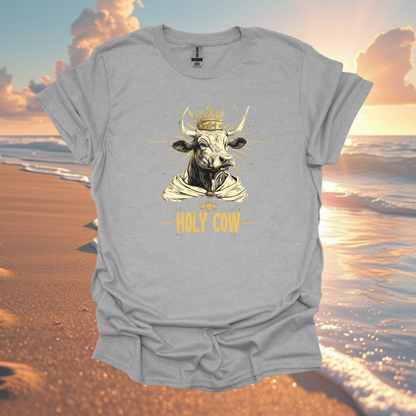 Holy Cow Unisex Softstyle T-Shirt - Fun and Quirky Graphic Tee for Animal Lovers