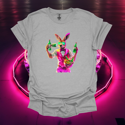 Party Bunny T-Shirt - Unisex Softstyle Tee for Fun Celebrations