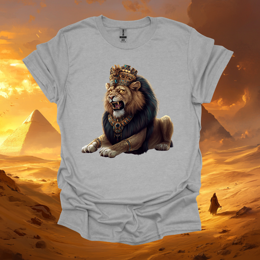 Majestic Lion Graphic Unisex Softstyle T-Shirt - Regal Animal Tee