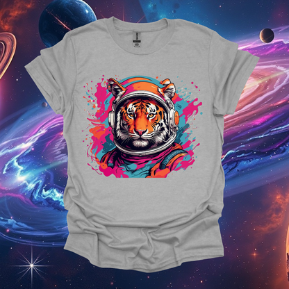 Cosmic Tiger Graphic T-Shirt | Unisex Space-Themed Apparel