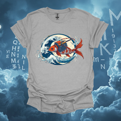 Wave Rider Goldfish Graphic Unisex Softstyle T-Shirt