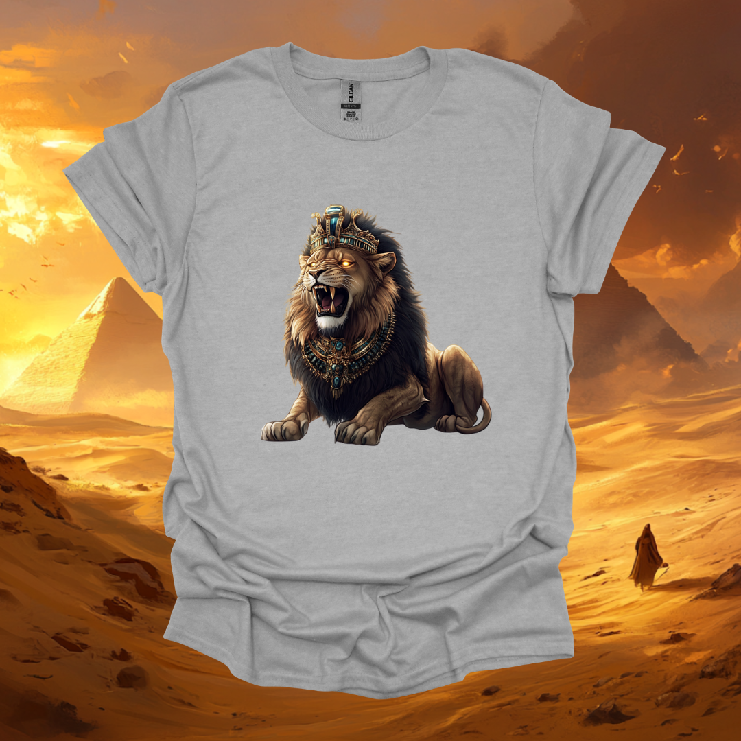 Majestic Lion Graphic Unisex Softstyle T-Shirt – Perfect for Animal Lovers and Nature Enthusiasts