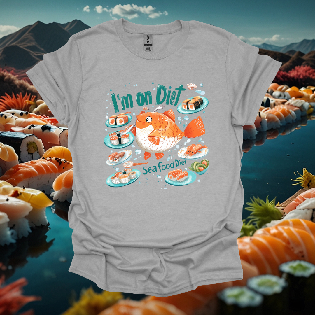 Seafood Diet Unisex T-Shirt - I'm on Diet Sushi Graphic Tee