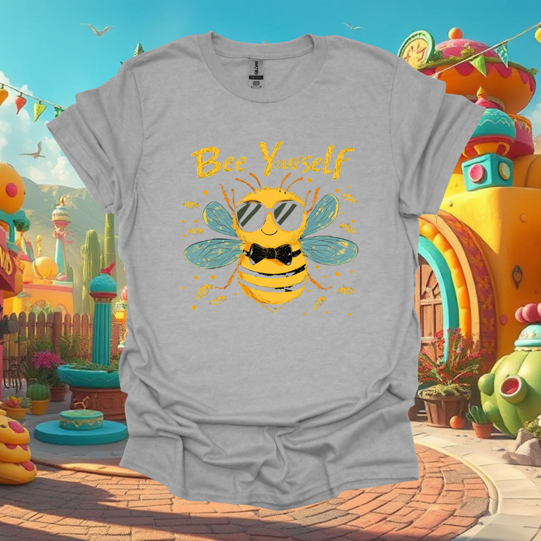 Bee Yourself Unisex Softstyle T-Shirt - Cute Bee Graphic Tee