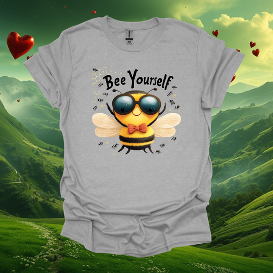 Bee Yourself Unisex Softstyle T-Shirt - Fun and Playful Bee Design for Nature Lovers