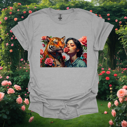 Rose Tiger Graphic Unisex Softstyle T-Shirt