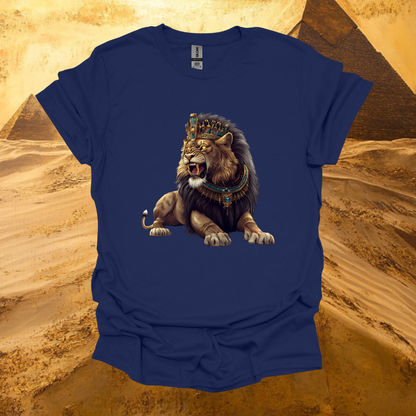 Majestic Lion Graphic Unisex Softstyle T-Shirt - Bold Art for Animal Lovers