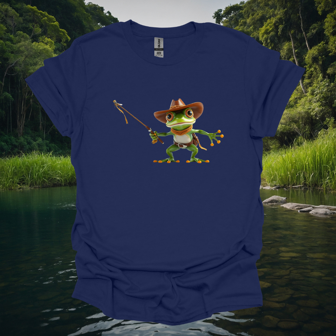 Mr, Frog Fisher T-Shirt - Unisex Softstyle Tee for Nature Lovers