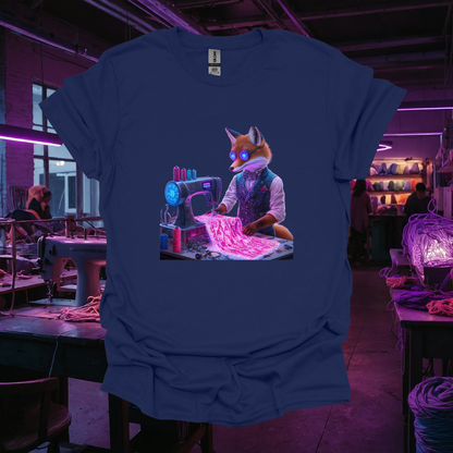 Creative Fox Sewing Machine Unisex T-Shirt - Softstyle Graphic Tee