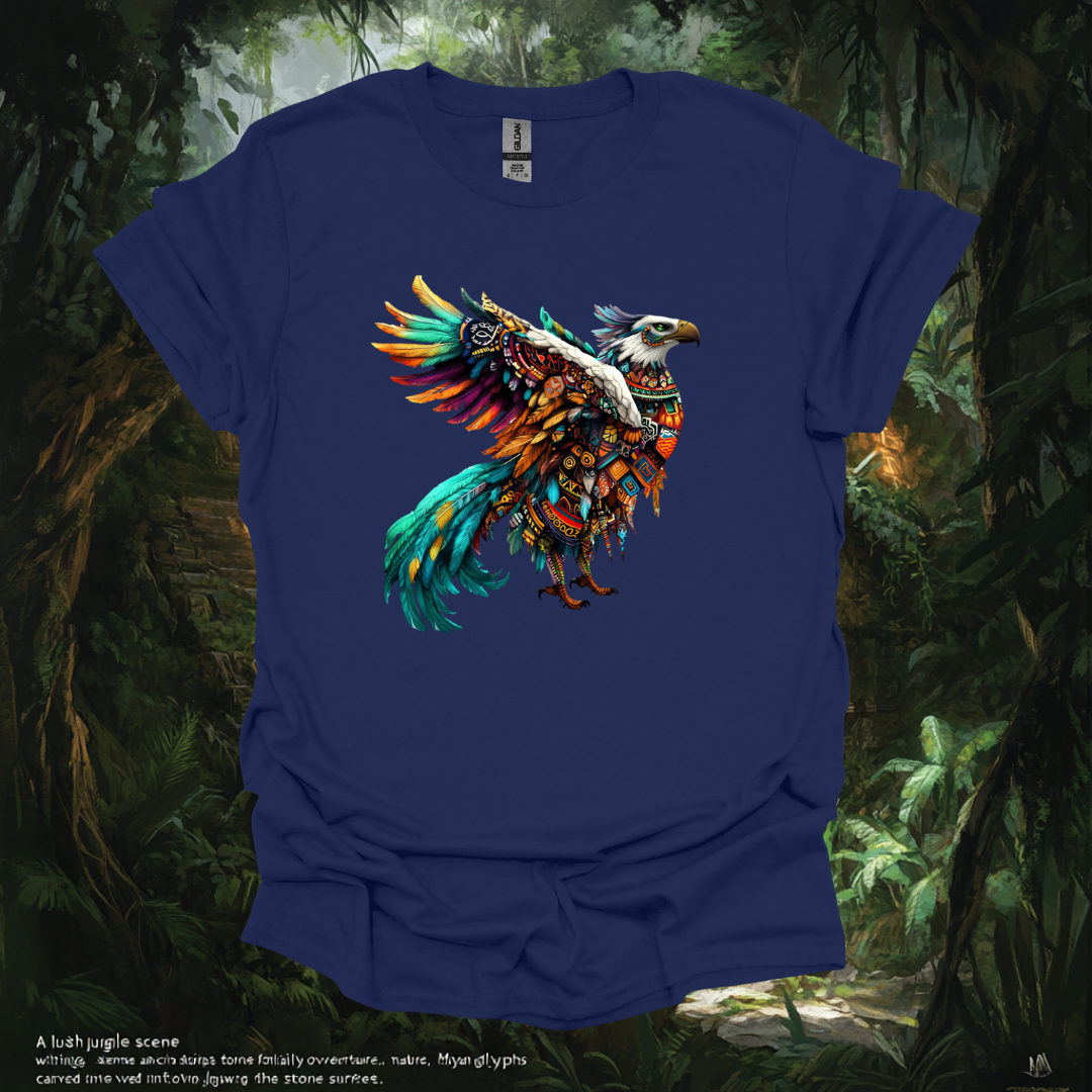 Aztec Eagle  Unisex Softstyle T-Shirt - Artistic and Comfortable Wear