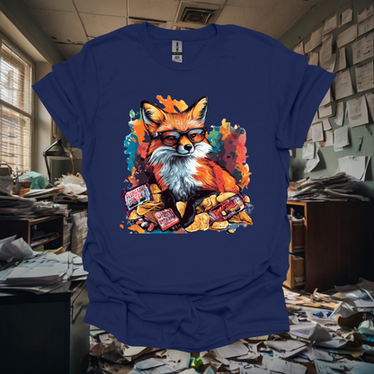 Colorful Fox Snack Lover Unisex T-Shirt