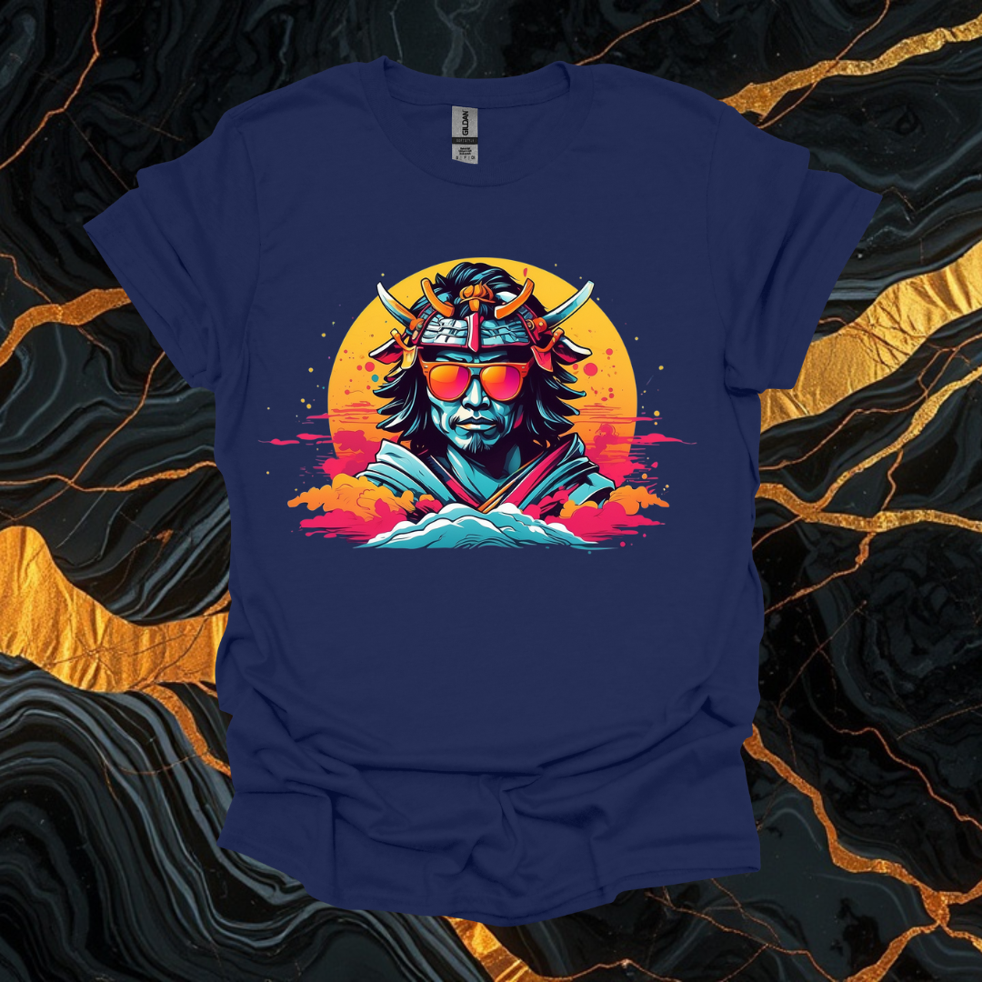 Retro Samurai Graphic T-Shirt for Relaxed Styles