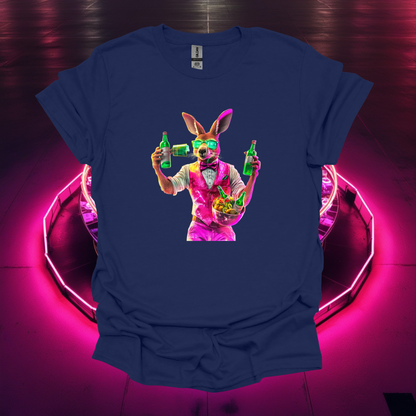 Party Bunny T-Shirt - Unisex Softstyle Tee for Fun Celebrations