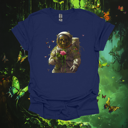 Astronaut Rose Unisex Softstyle T-Shirt - Artistic Graphic Tee for Space Lovers