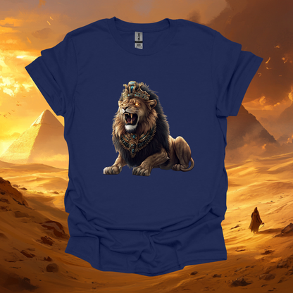 Majestic Lion Graphic Unisex Softstyle T-Shirt – Perfect for Animal Lovers and Nature Enthusiasts