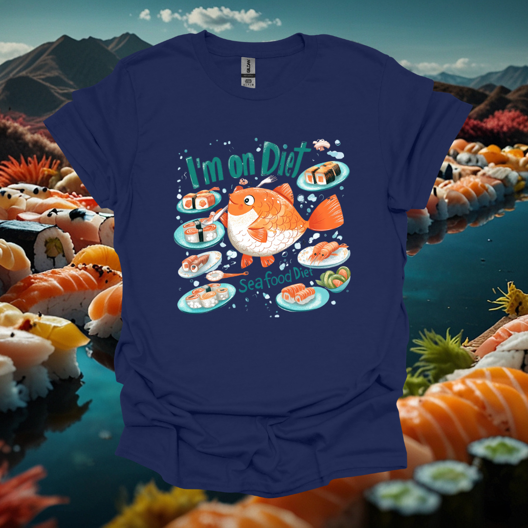 Seafood Diet Unisex T-Shirt - I'm on Diet Sushi Graphic Tee