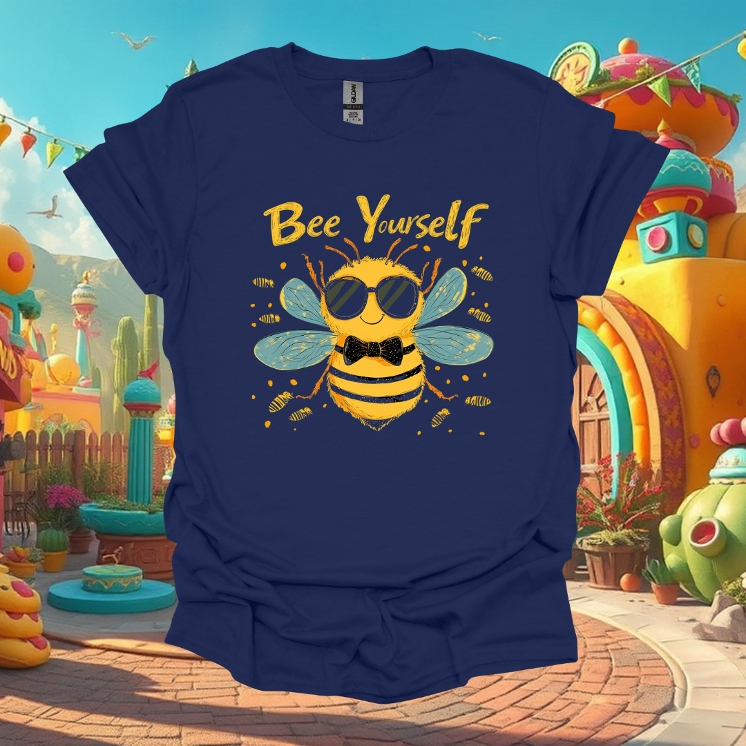 Bee Yourself Unisex Softstyle T-Shirt - Cute Bee Graphic Tee