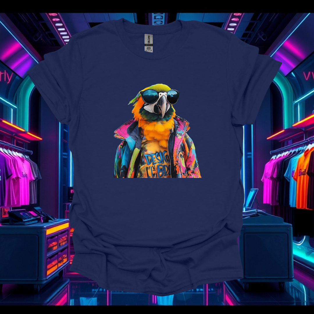 Parrot styles Vibes Unisex Softstyle T-Shirt - Funky Parrot Design