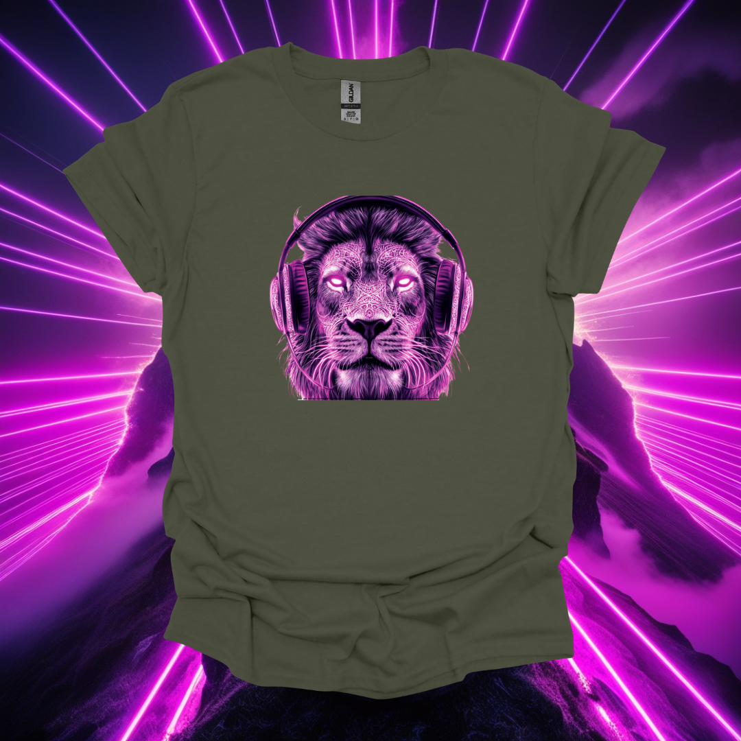 Lion Beats Unisex Softstyle T-Shirt | Music Lover Gift