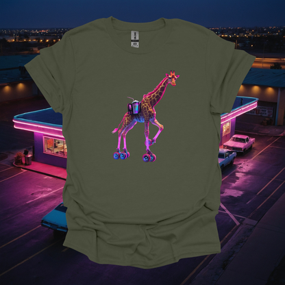 Waitress Giraffe Graphic T-Shirt - Fun & Quirky Unisex Tee