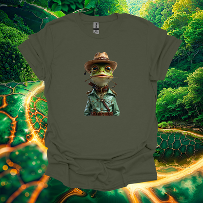 Sir. Frog Unisex Softstyle T-Shirt | Fun Outdoor Graphic Tee for Nature Lovers