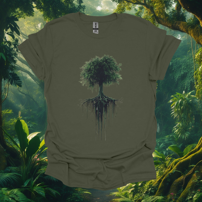 Eco-Inspired Unisex Softstyle T-Shirt with Tree Design