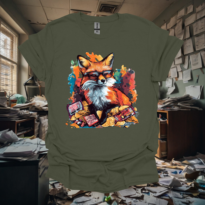 Colorful Fox Snack Lover Unisex T-Shirt