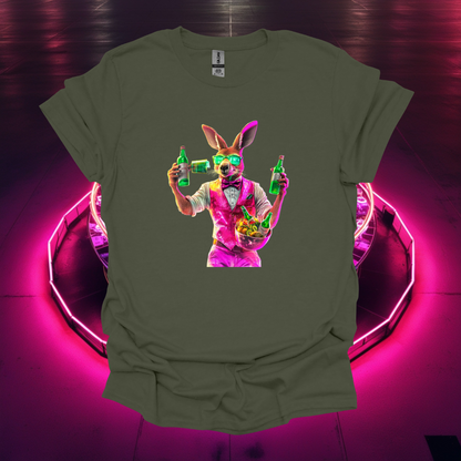 Party Bunny T-Shirt - Unisex Softstyle Tee for Fun Celebrations