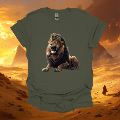 Majestic Lion Graphic Unisex Softstyle T-Shirt – Perfect for Animal Lovers and Nature Enthusiasts