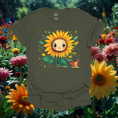 Cute Sunflower Unisex T-Shirt - Perfect for Nature Lovers and Garden Enthusiasts