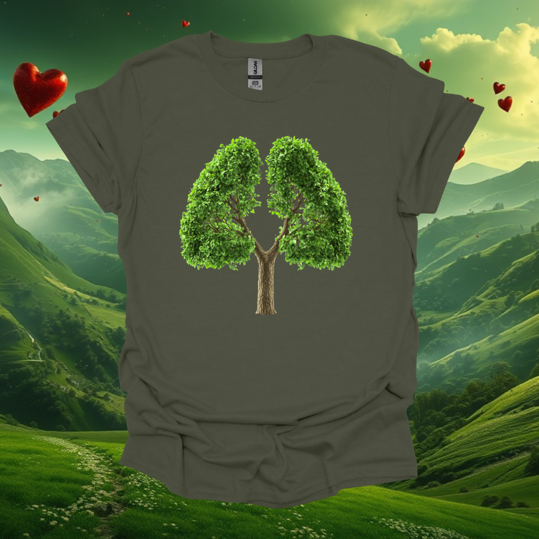 Breath Tree Design Unisex Softstyle T-Shirt