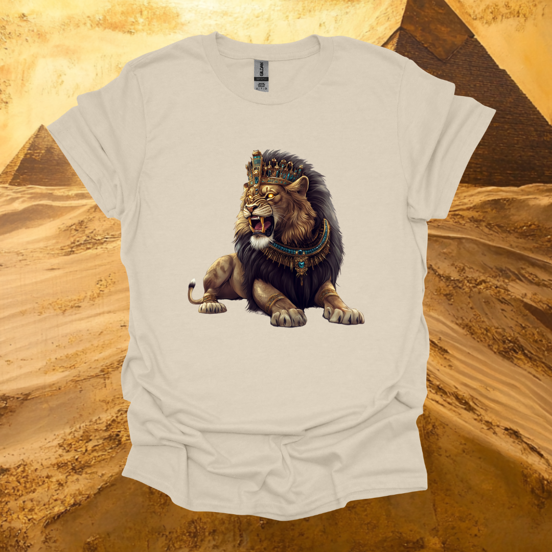 Majestic Lion Graphic Unisex Softstyle T-Shirt - Bold Art for Animal Lovers