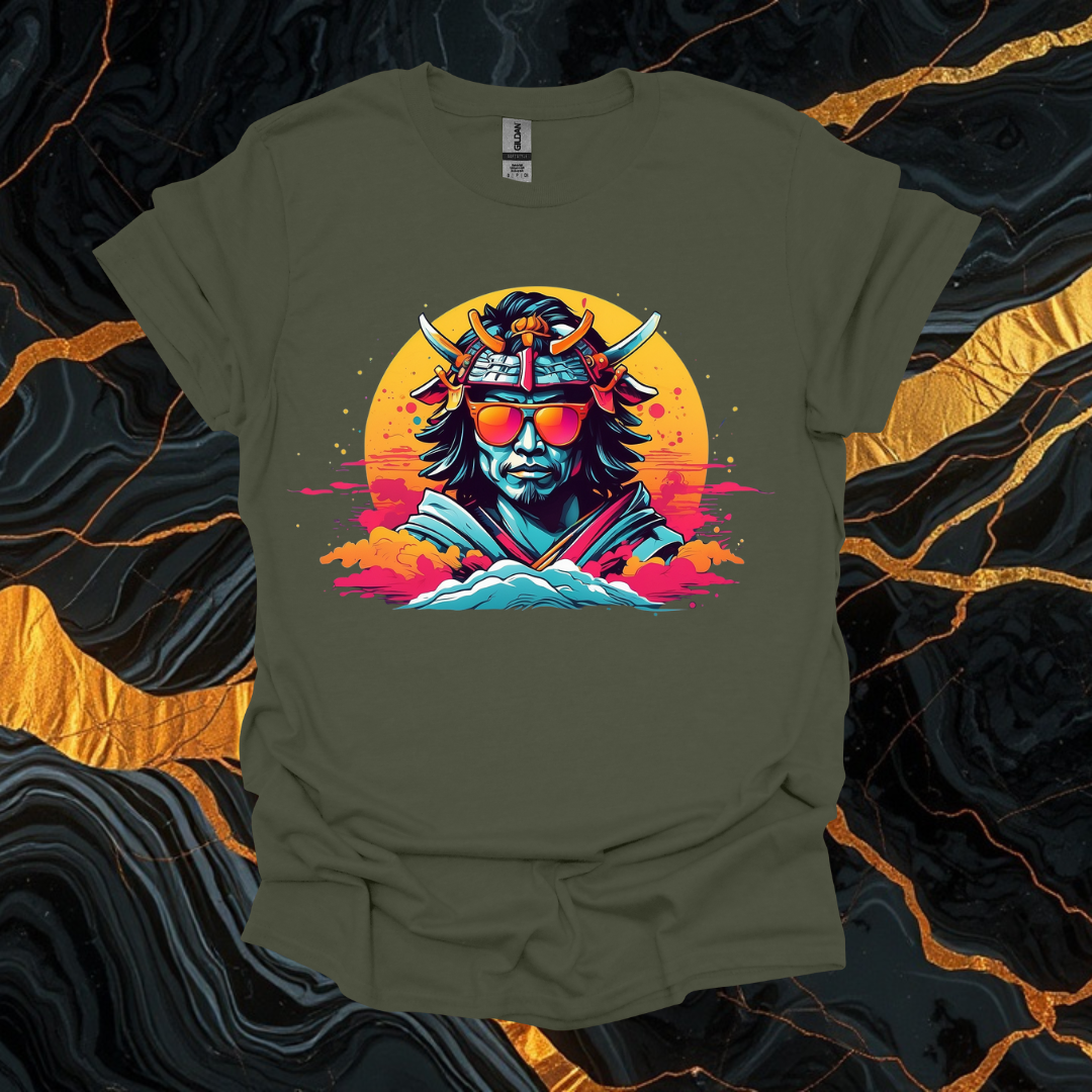 Retro Samurai Graphic T-Shirt for Relaxed Styles