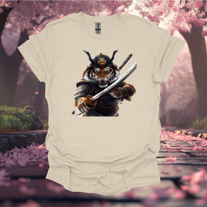 Samurai Tiger Unisex Softstyle T-Shirt - Fierce and Unique Graphic Tee