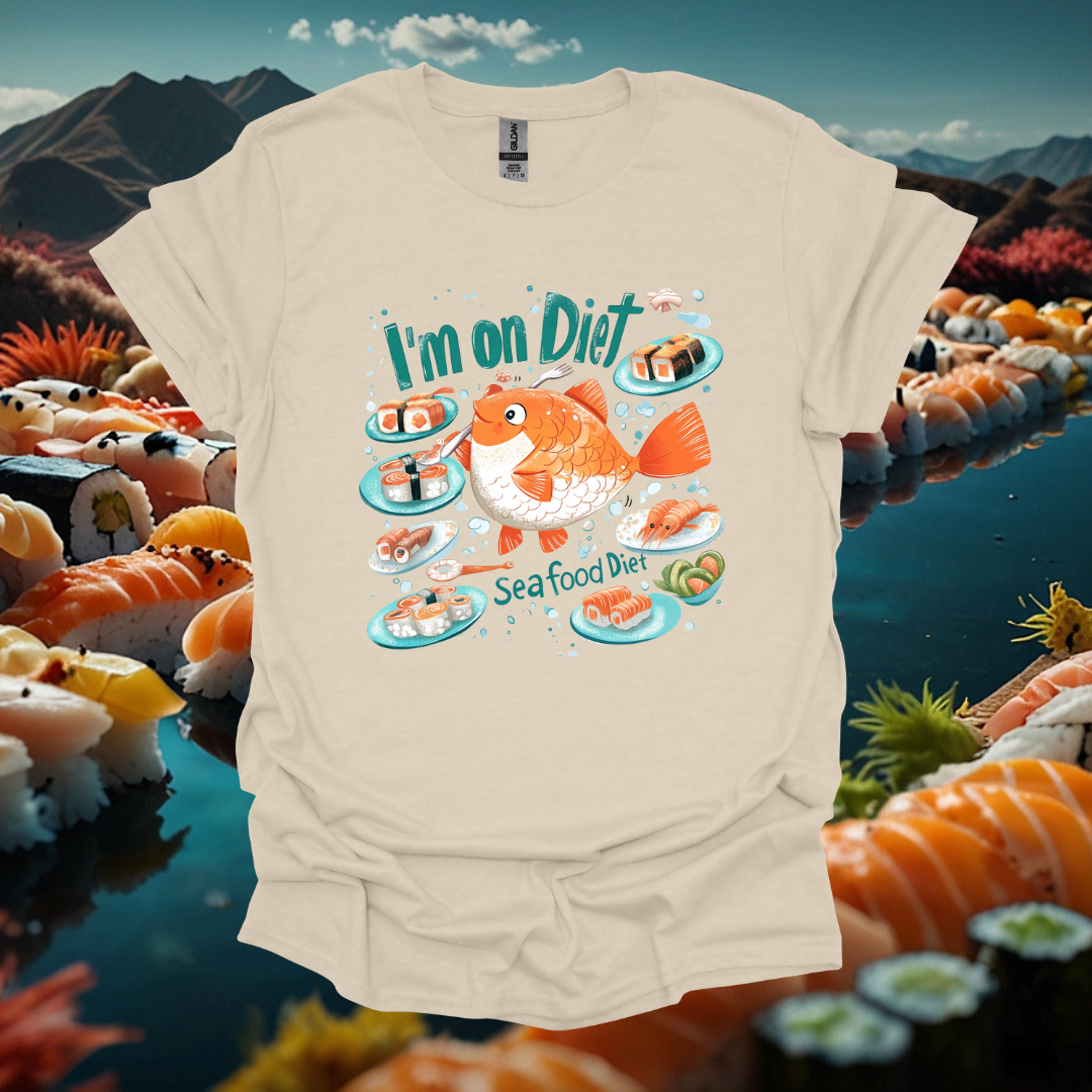 Seafood Diet Unisex T-Shirt - I'm on Diet Sushi Graphic Tee