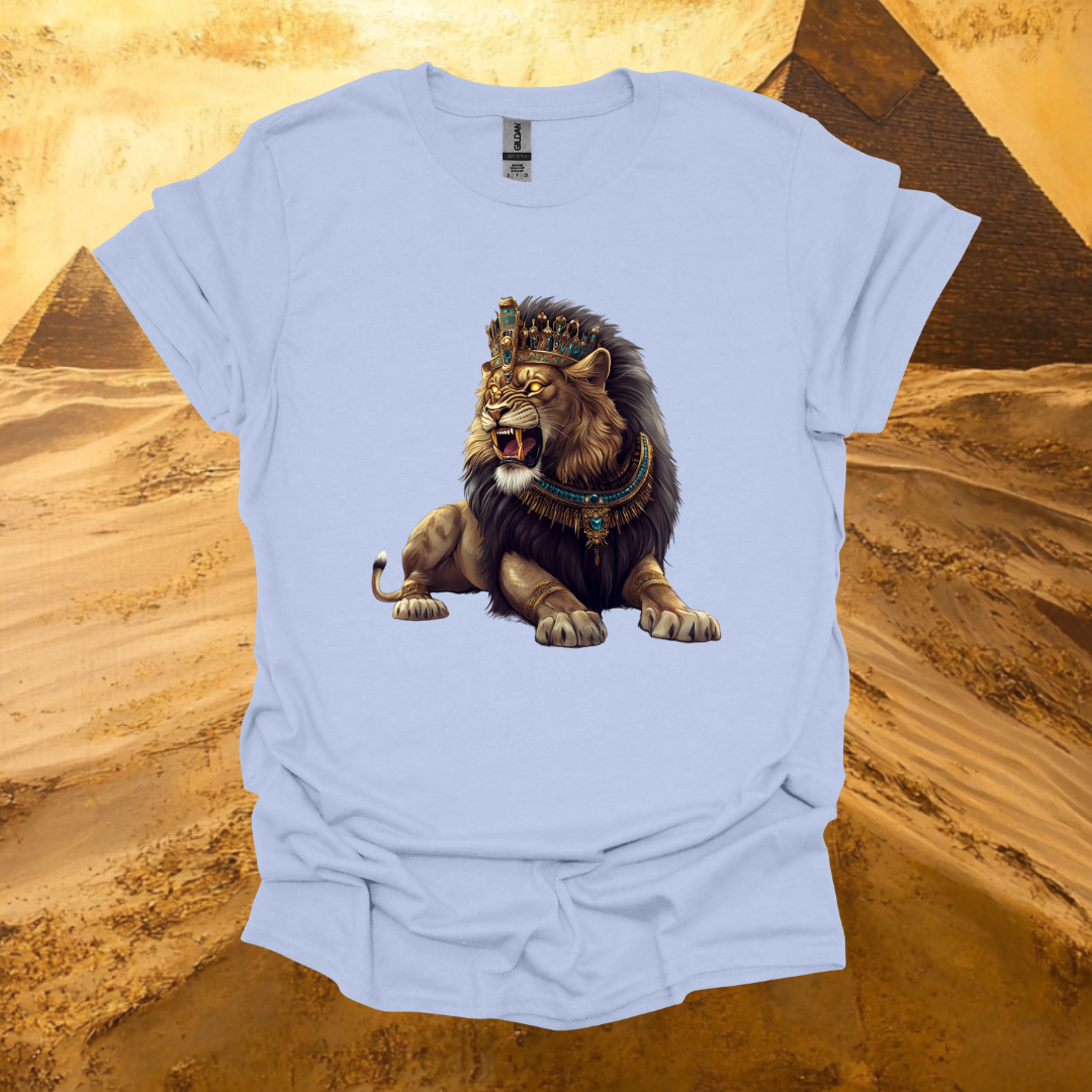 Majestic Lion Graphic Unisex Softstyle T-Shirt - Bold Art for Animal Lovers