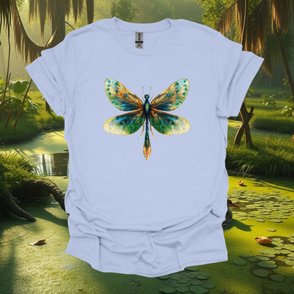 Dragon fly fusion Unisex Softstyle T-Shirt - Nature-Inspired Apparel for Eco-Lovers