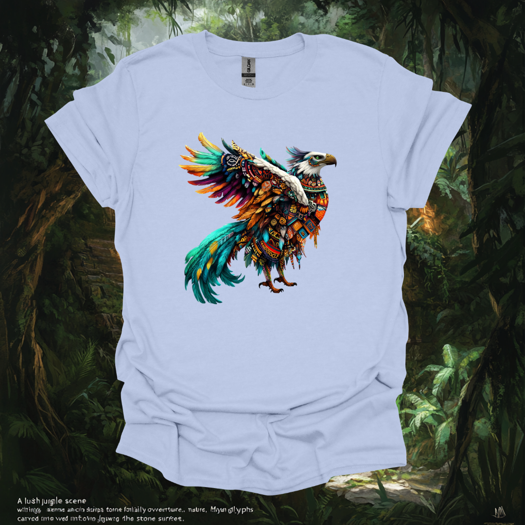 Aztec Eagle  Unisex Softstyle T-Shirt - Artistic and Comfortable Wear